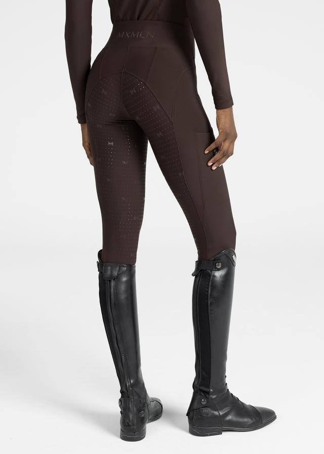 Maximilian Outline Riding Leggings Chocolate