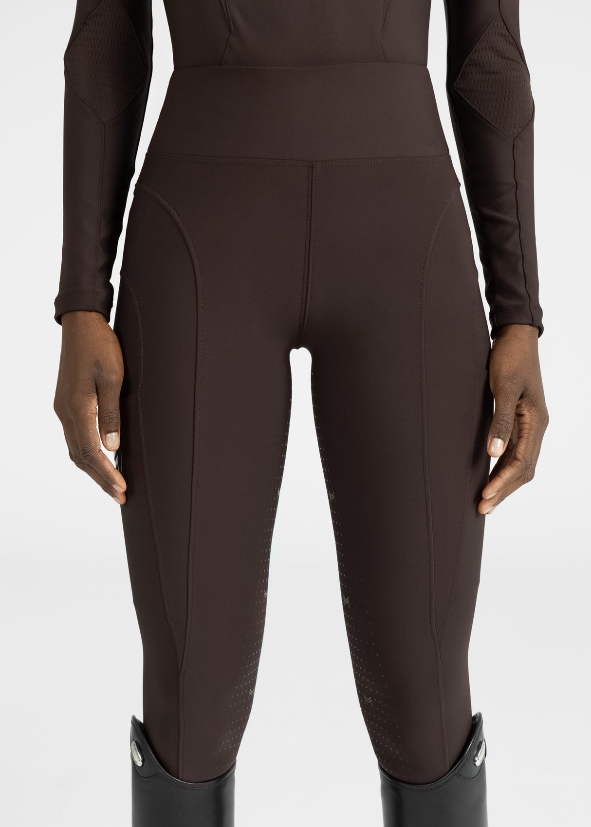 Maximilian Outline Riding Leggings Chocolate