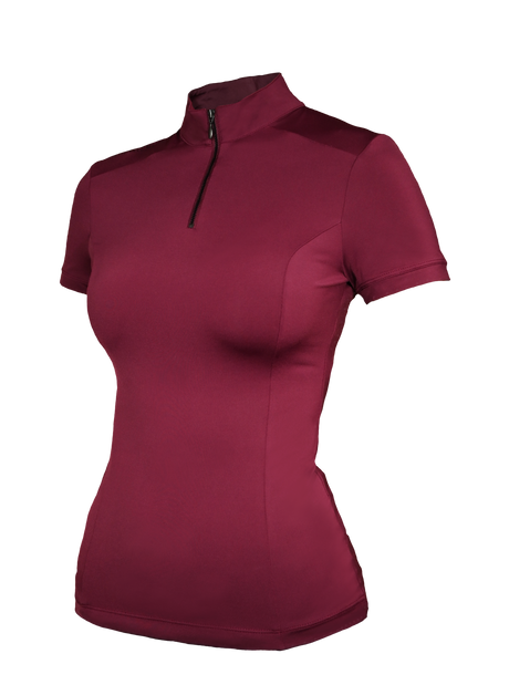 Equestrian Stockholm UV Protection Short-Sleeve Base Layer Bordeaux