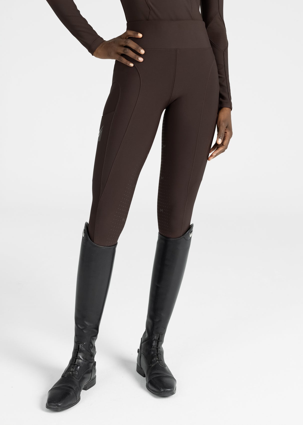 Maximilian Outline Riding Leggings Chocolate