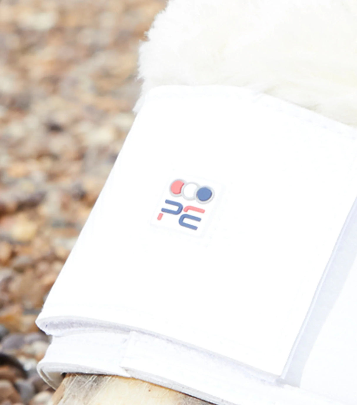 Premier Equine Carbon Tech Techno Wool Over Reach Boots White