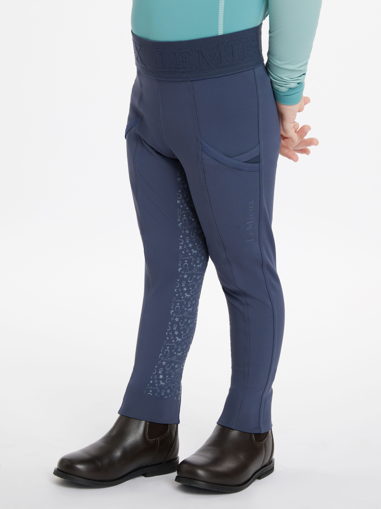 LeMieux Mini Pull On Breeches Dusk Blue