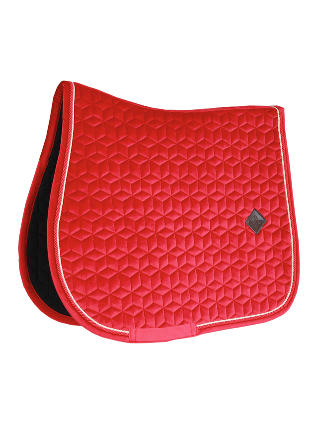 Kentucky Velvet Jump Saddle Pad Red
