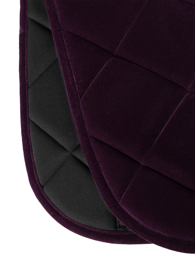 Maximilian Velvet Dressage Saddle Pad Amethyst