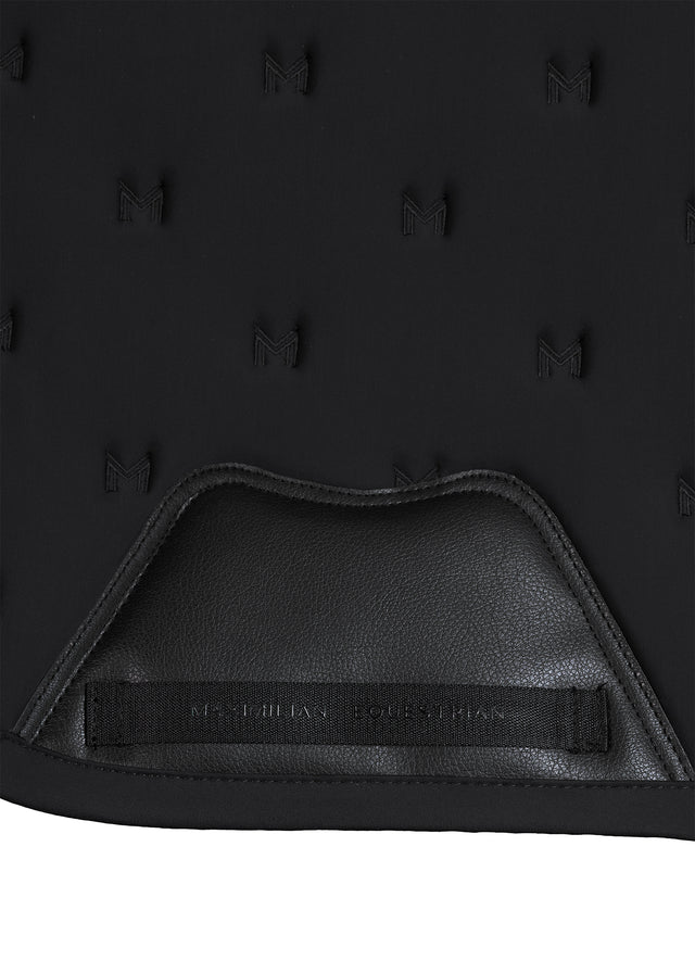 Maximilian Stamp Jump Saddle Pad Black