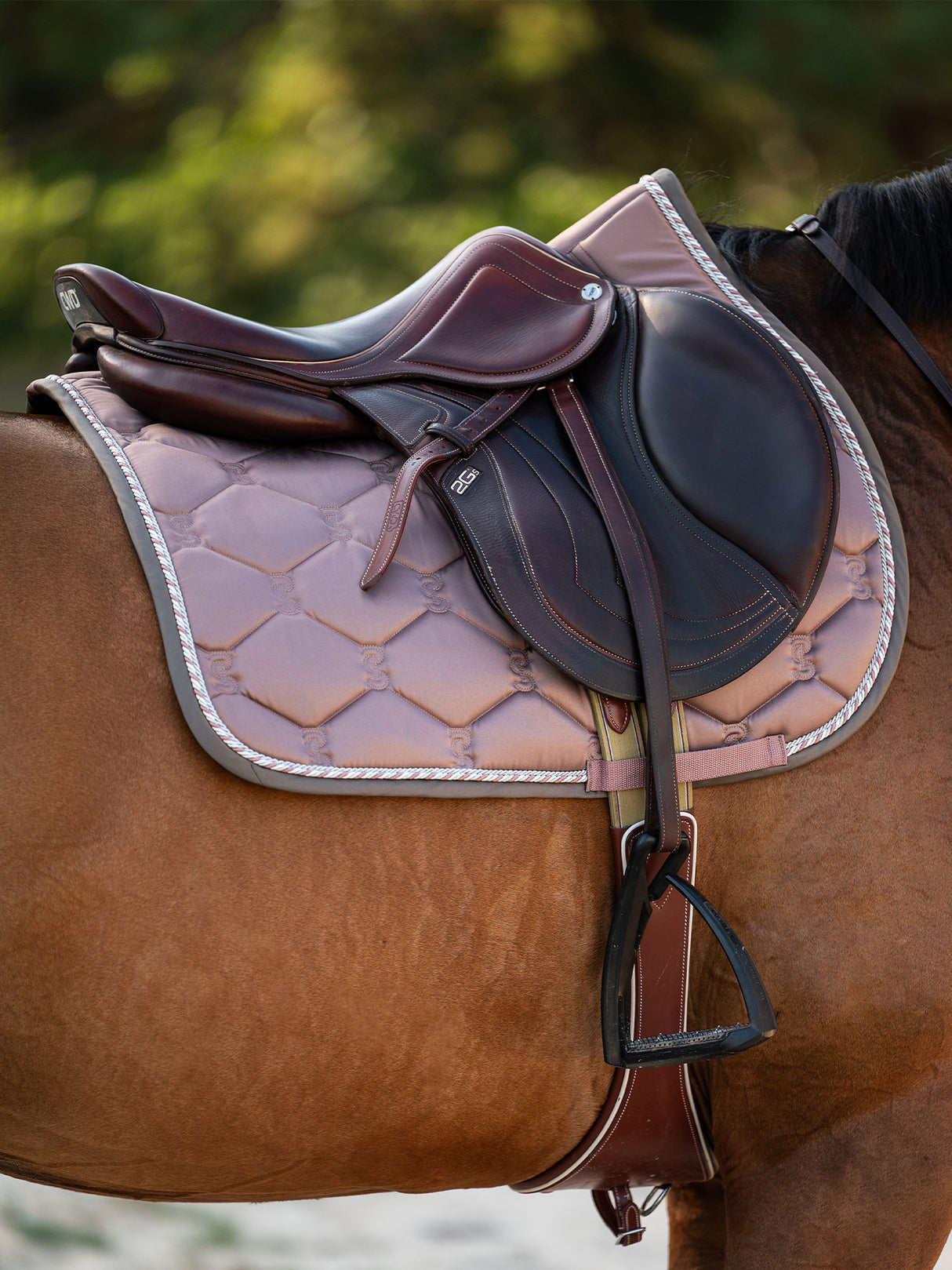 PS of Sweden Signature Jump Saddle Pad Dusty Mauve
