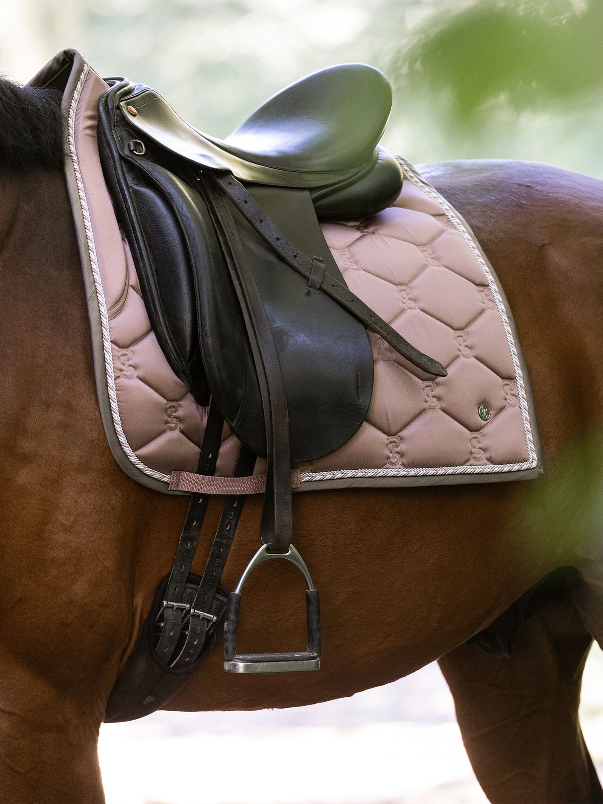 PS of Sweden Signature Dressage Saddle Pad Dusty Mauve