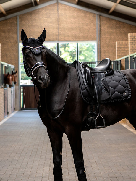 PS of Sweden Ruffle Dressage Saddle Pad Black