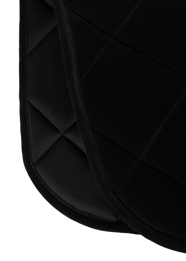 Maximilian Velvet Jump Saddle Pad Black