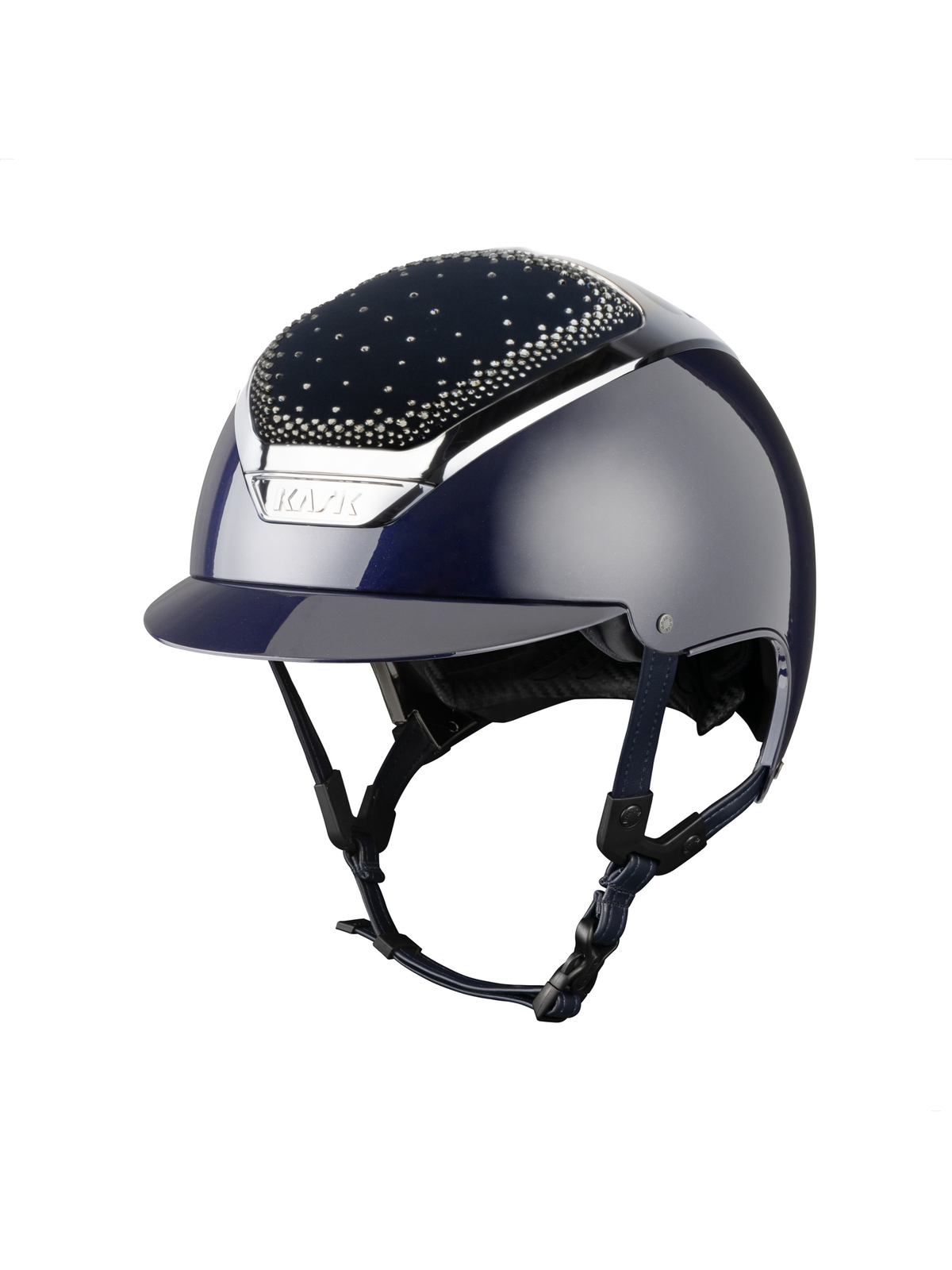 KASK Dogma Pure Shine In-Out Helmet Atlantic Blue/Silver/Diamond