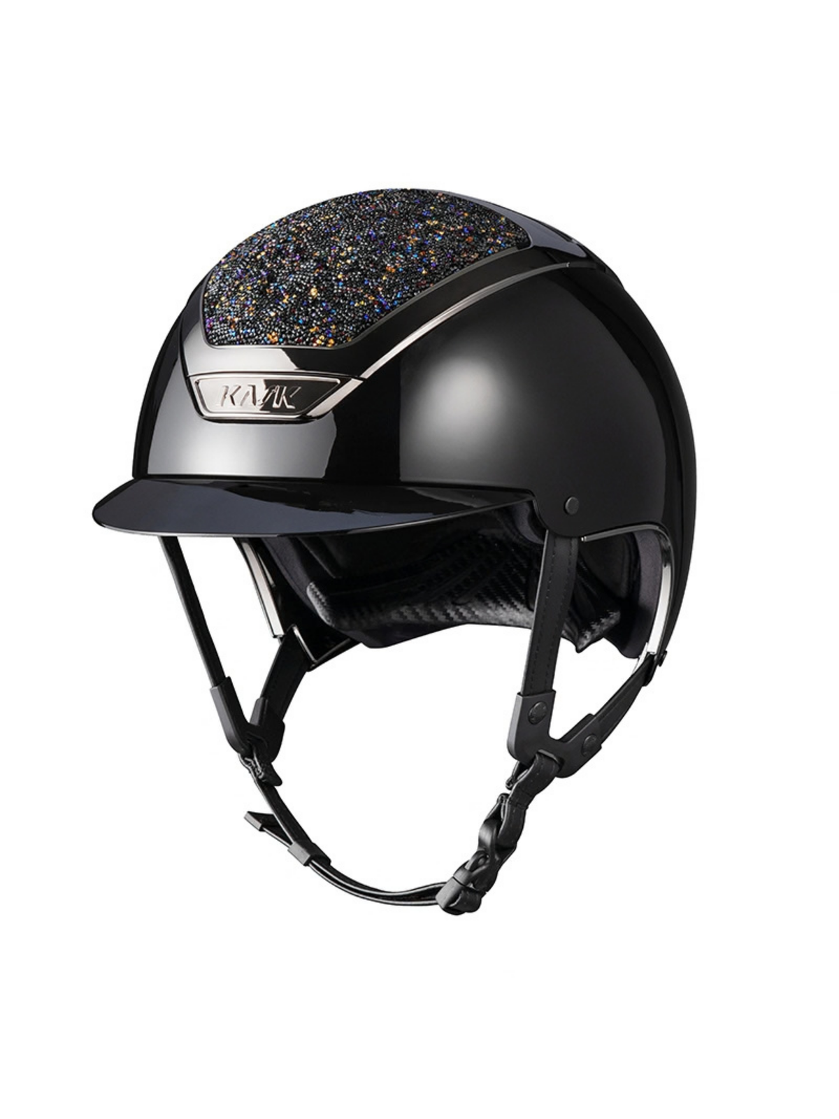 KASK Dogma Pure Shine Swarovski Midnight Mixture Helmet Black/Volcano