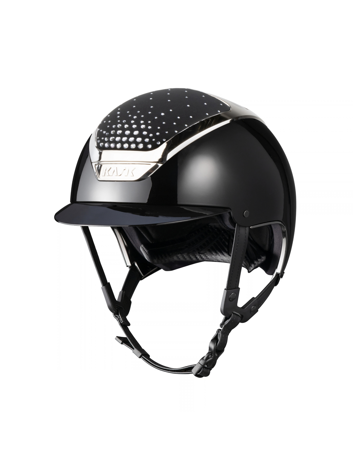 KASK Dogma Shine Passage Helmet Black/Silver/Crystal Shade