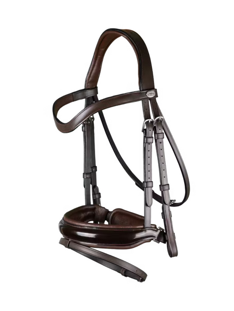 Dy'on Patent Large Crank Noseband Bridle With Flash