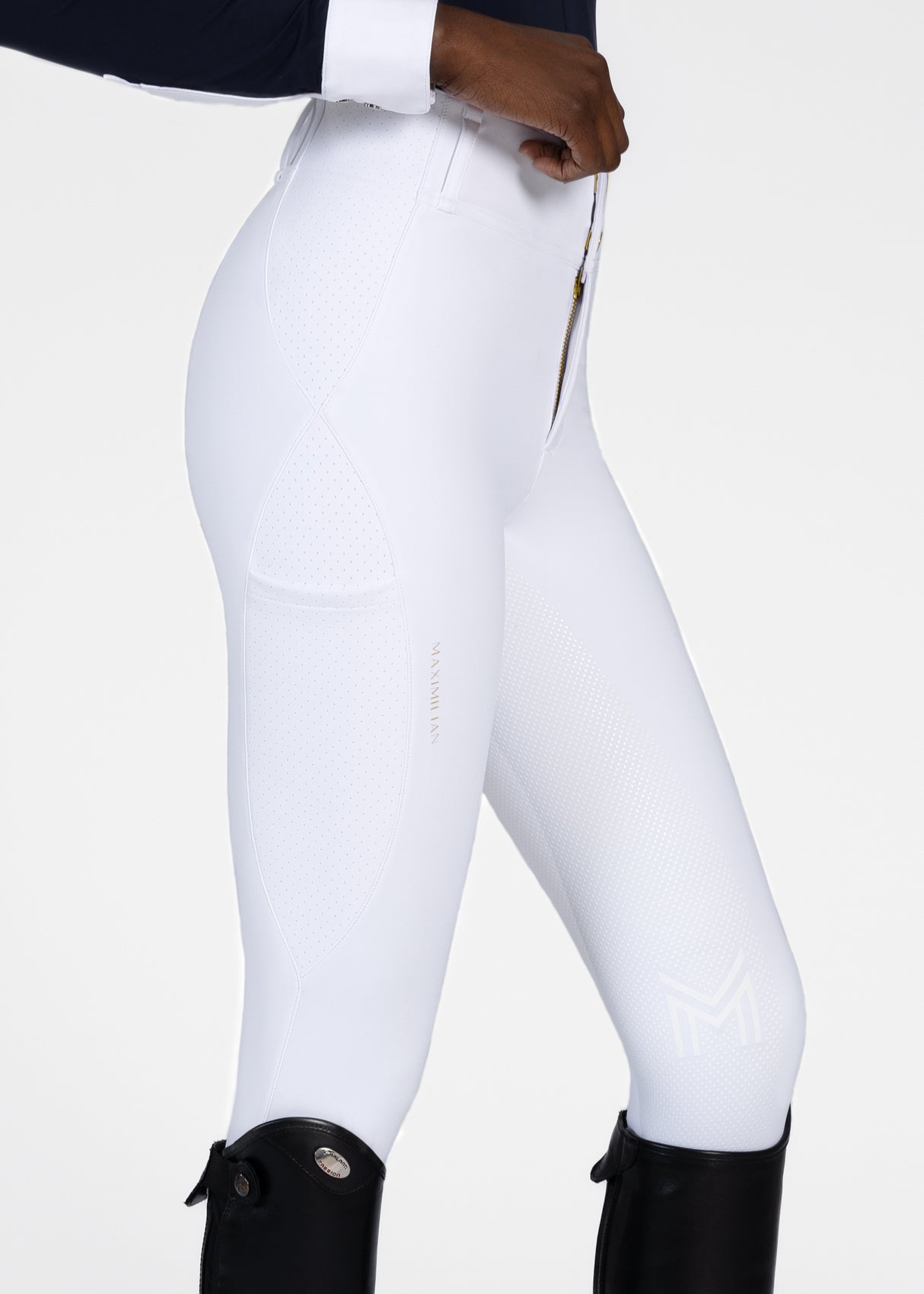 Maximilian Aero Breeches White/Gold