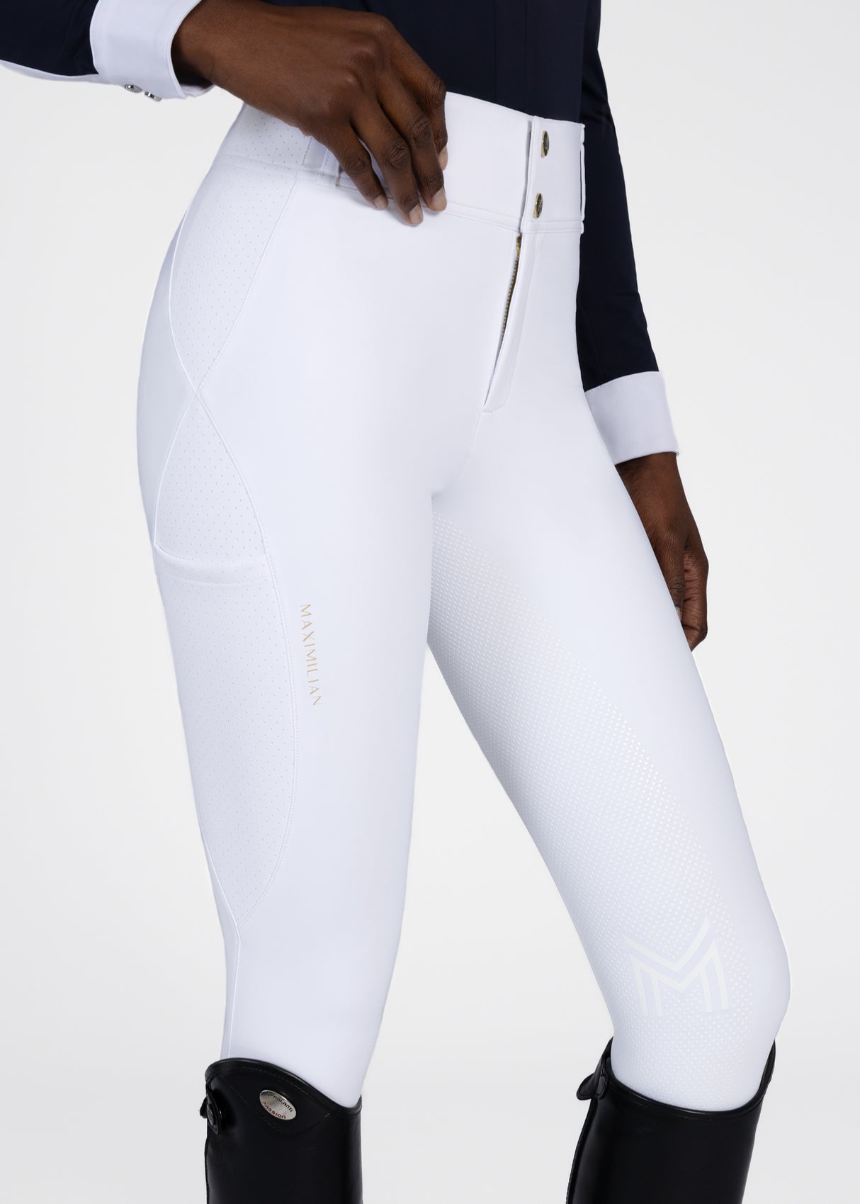 Maximilian Aero Breeches White/Gold