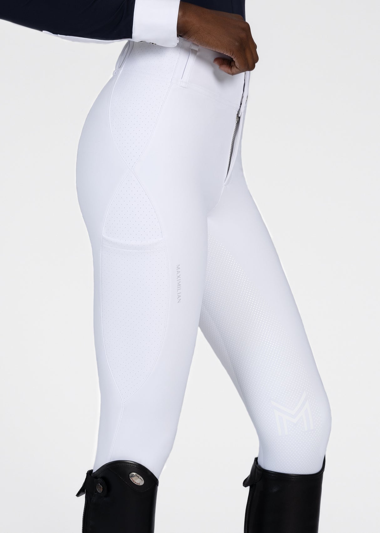 Maximilian Aero Breeches White/Silver