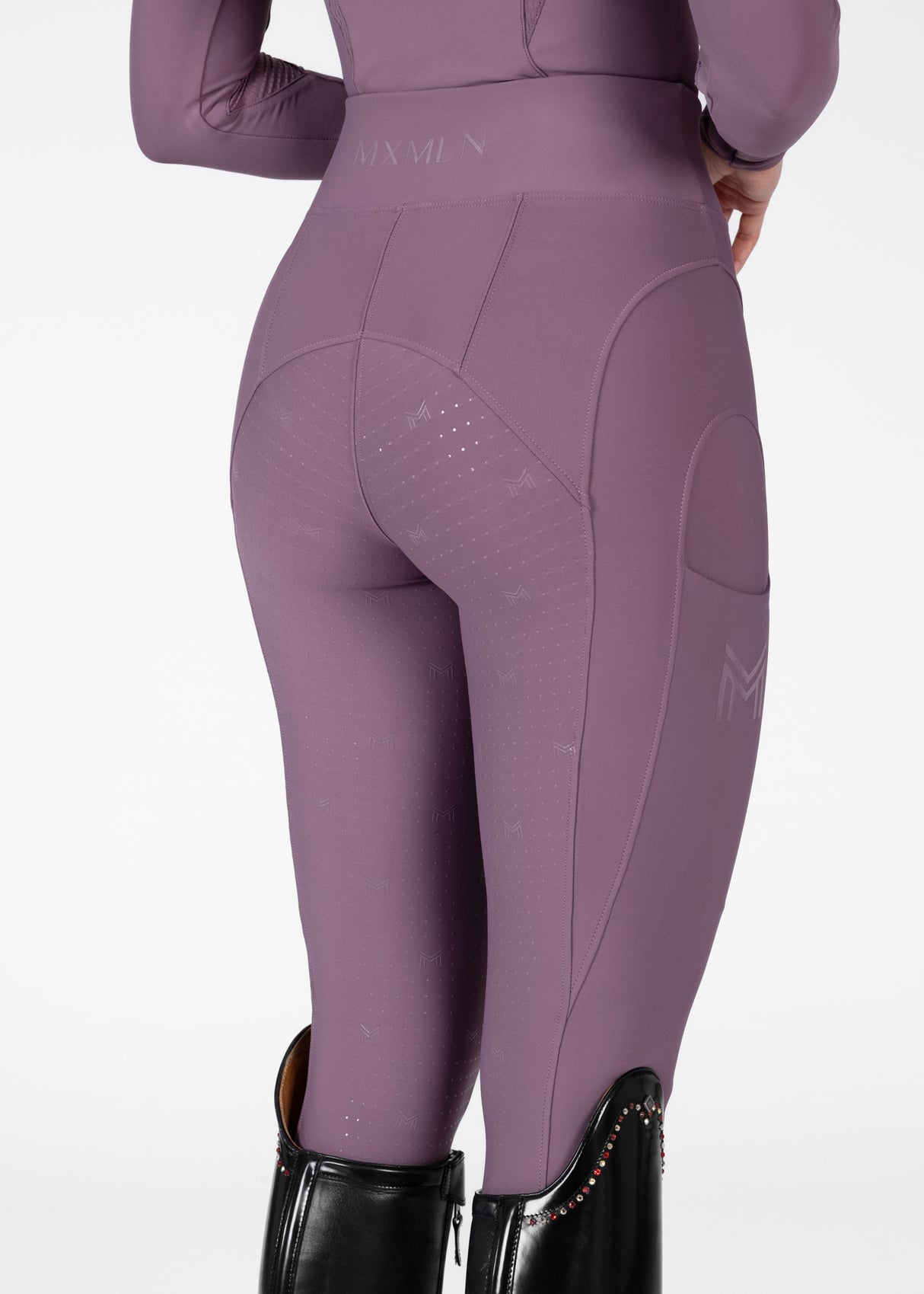 Maximilian Outline Riding Leggings Plum