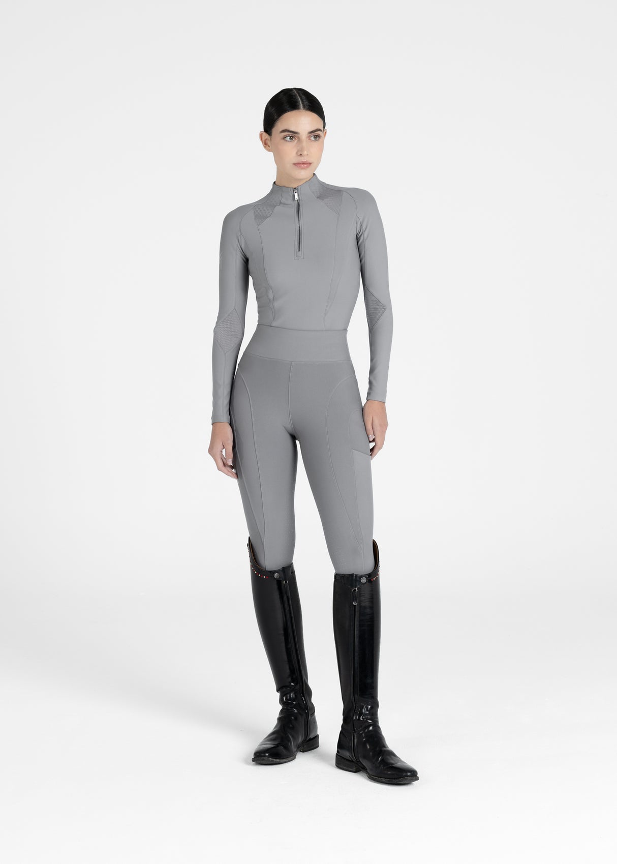 Maximilian Outline Riding Leggings Titanium