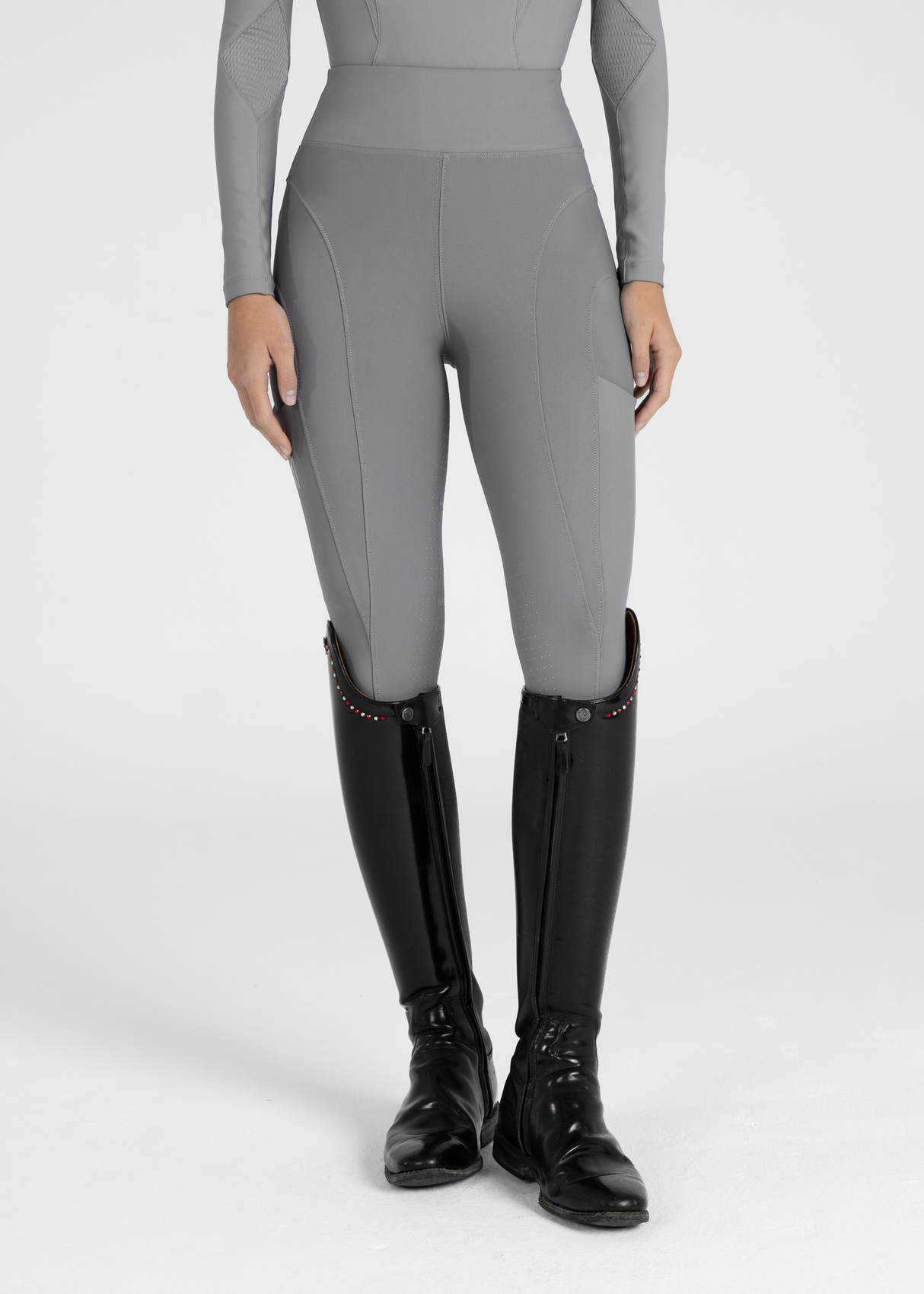 Maximilian Outline Riding Leggings Titanium