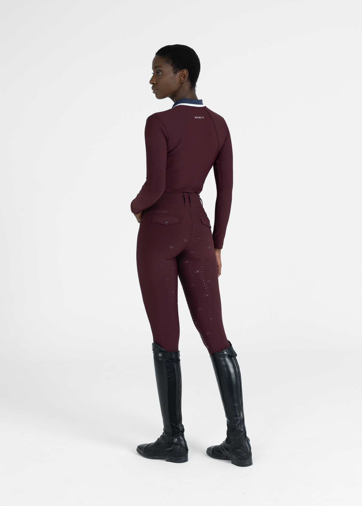 Maximilian Pro Riding Leggings Burgundy