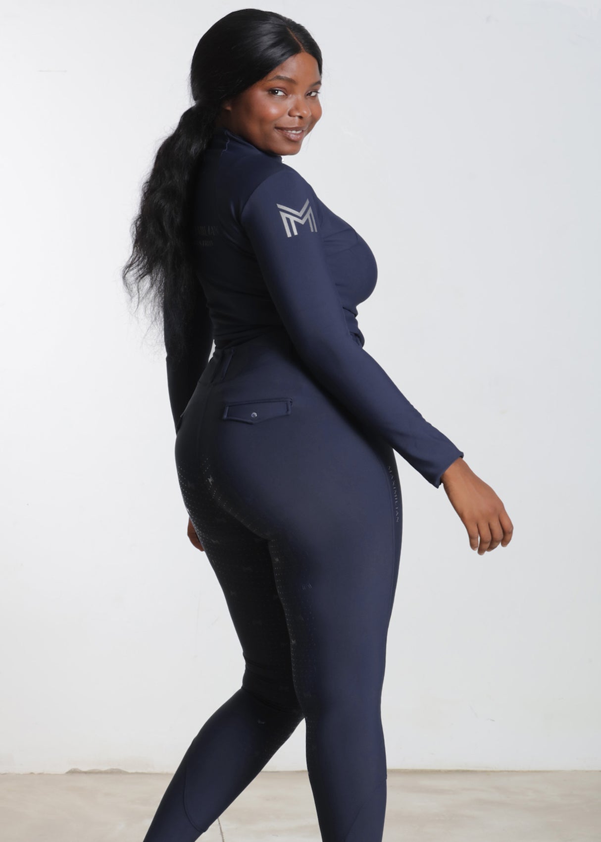 Maximilian Pro Riding Leggings Navy