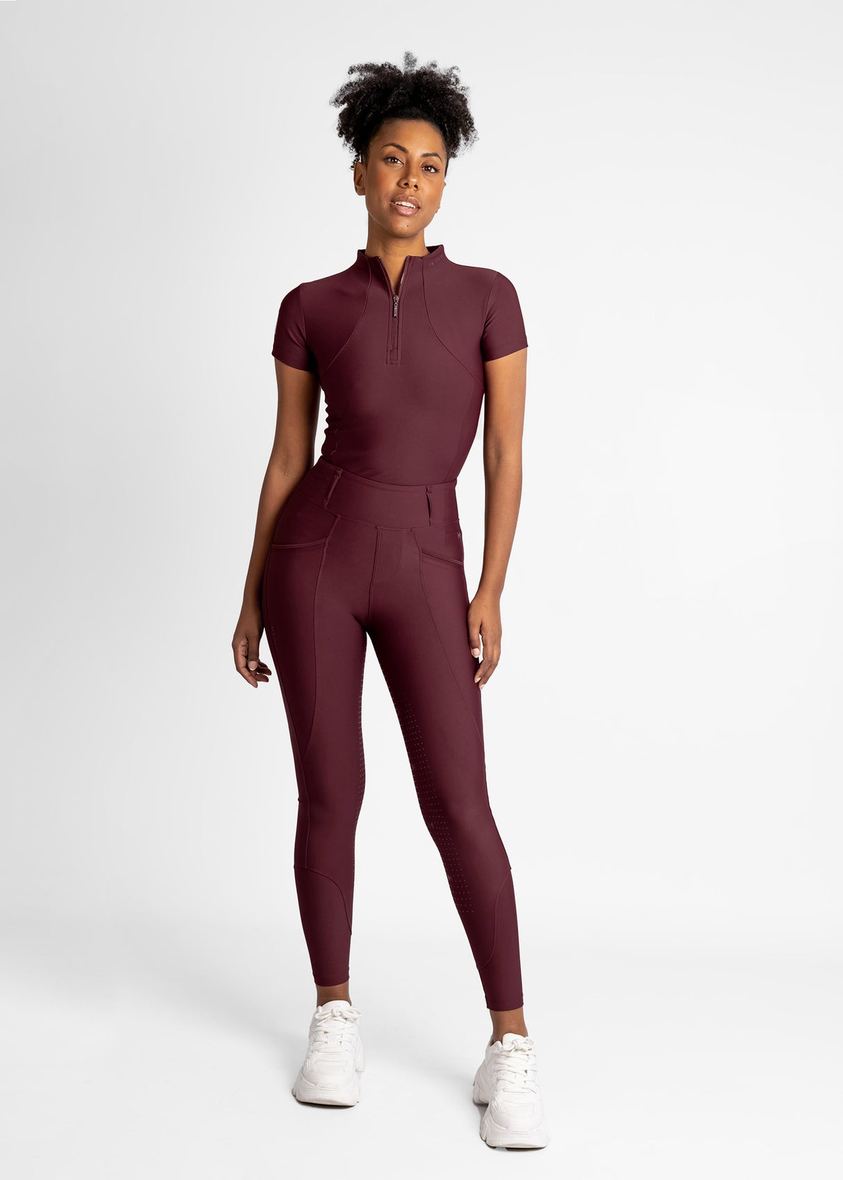 Maximilian Short Sleeve Base Layer Burgundy