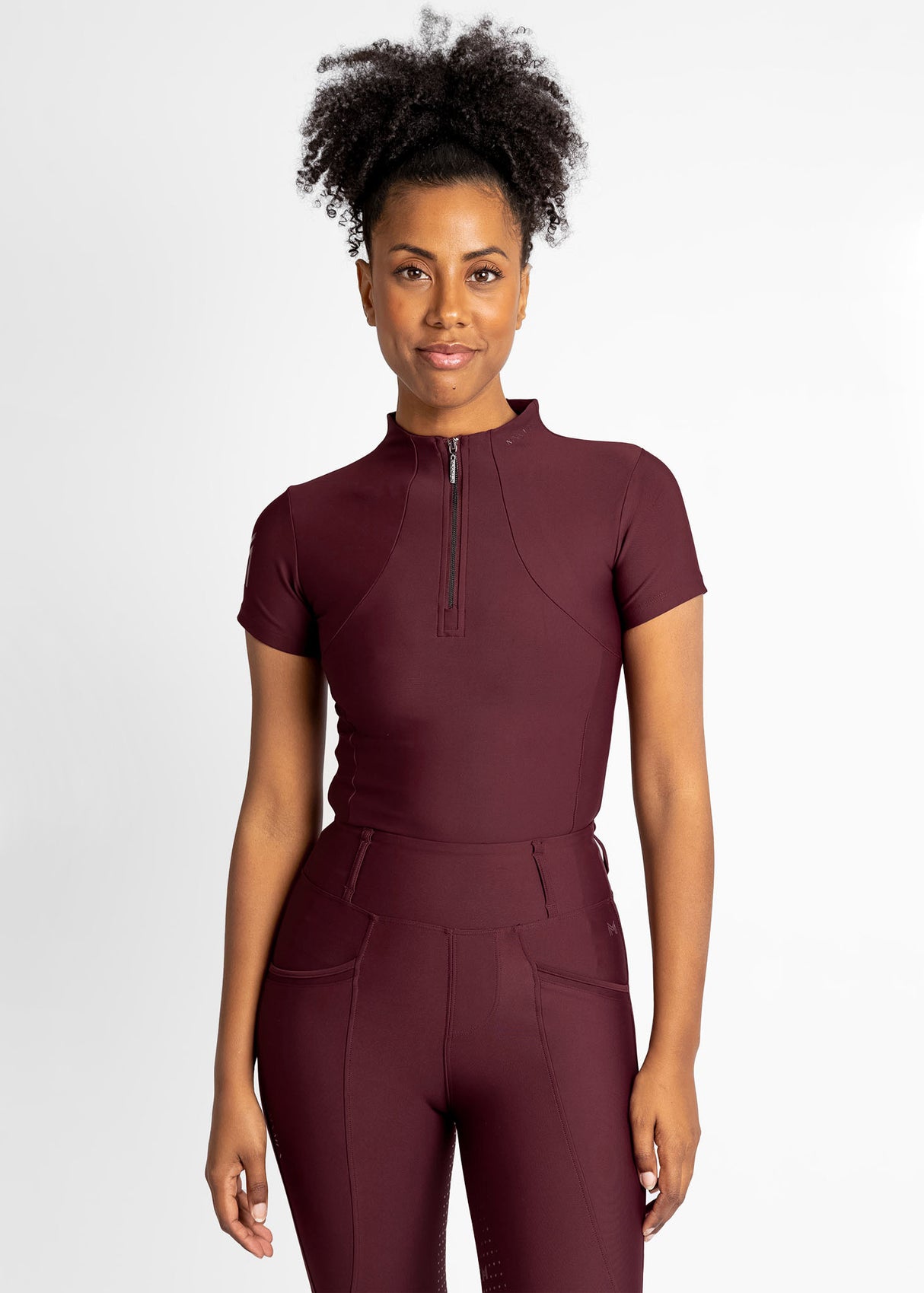 Maximilian Short Sleeve Base Layer Burgundy