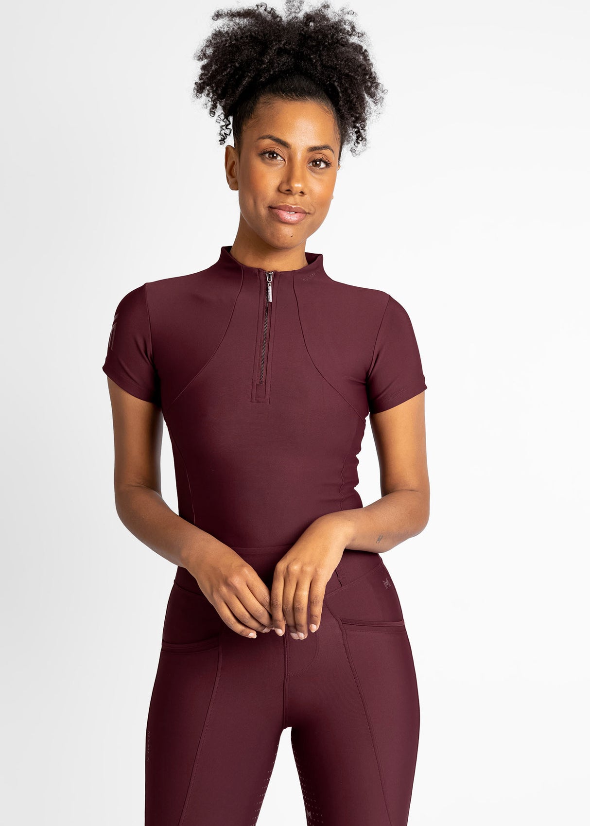 Maximilian Short Sleeve Base Layer Burgundy