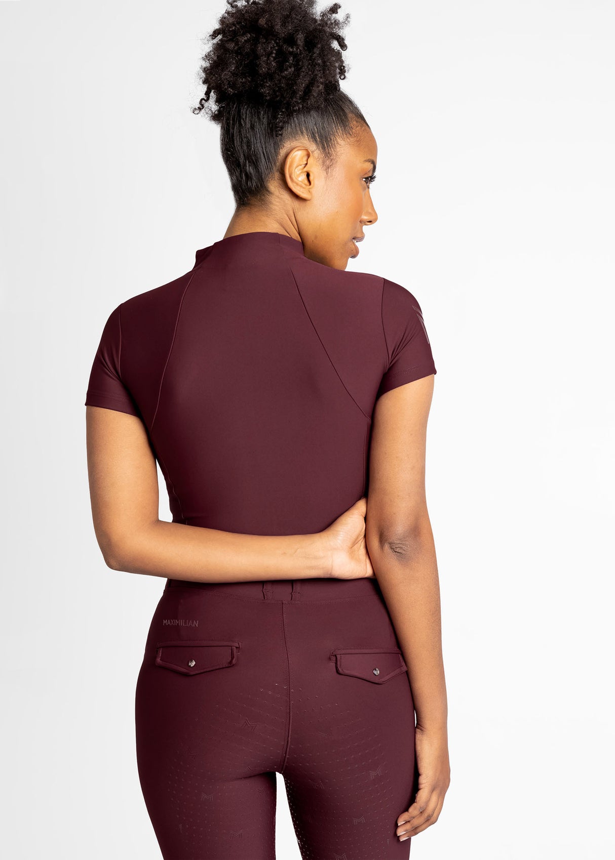 Maximilian Short Sleeve Base Layer Burgundy