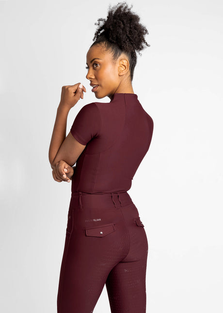 Maximilian Short Sleeve Base Layer Burgundy