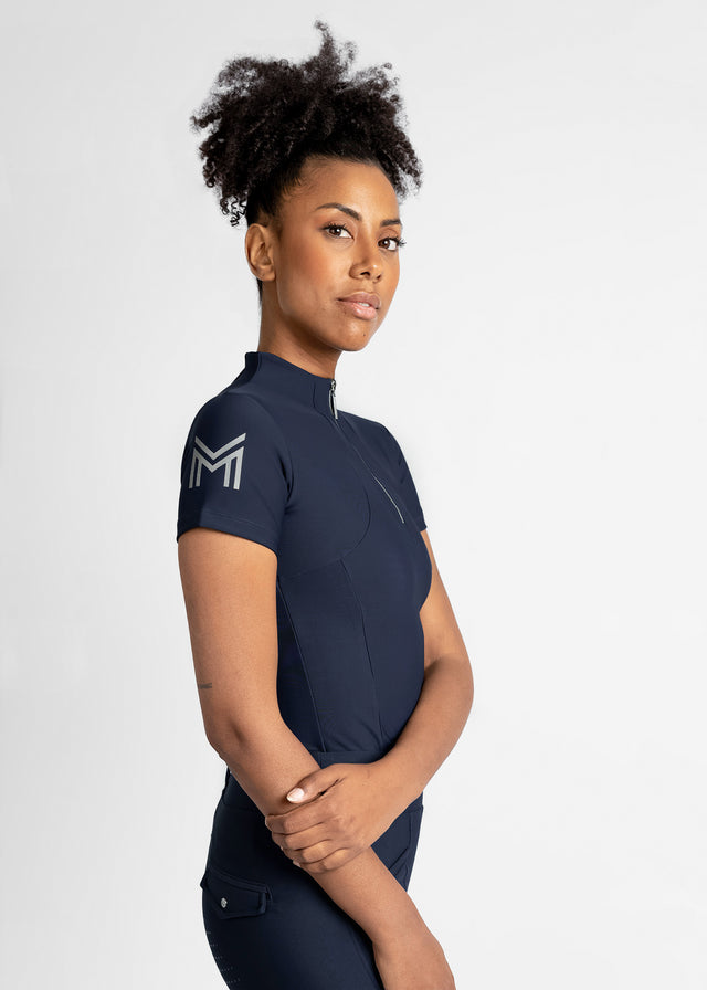 Maximilian Short Sleeve Base Layer Navy
