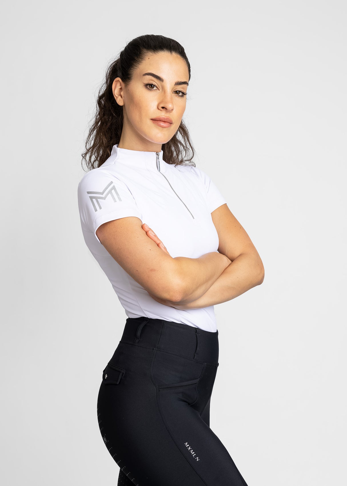 Maximilian Short Sleeve Base Layer White/Silver