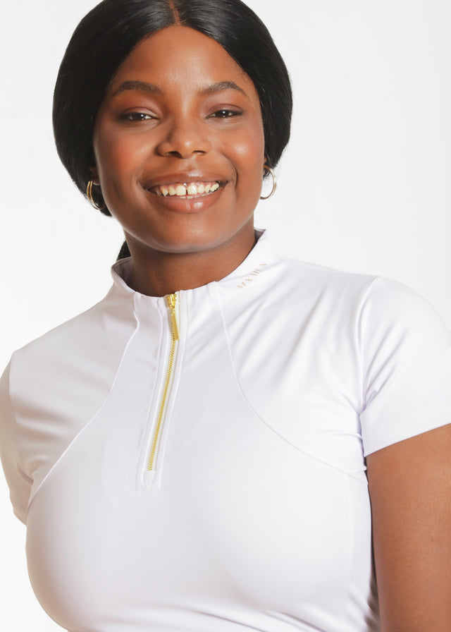 Maximilian Short Sleeve Base Layer White/Gold