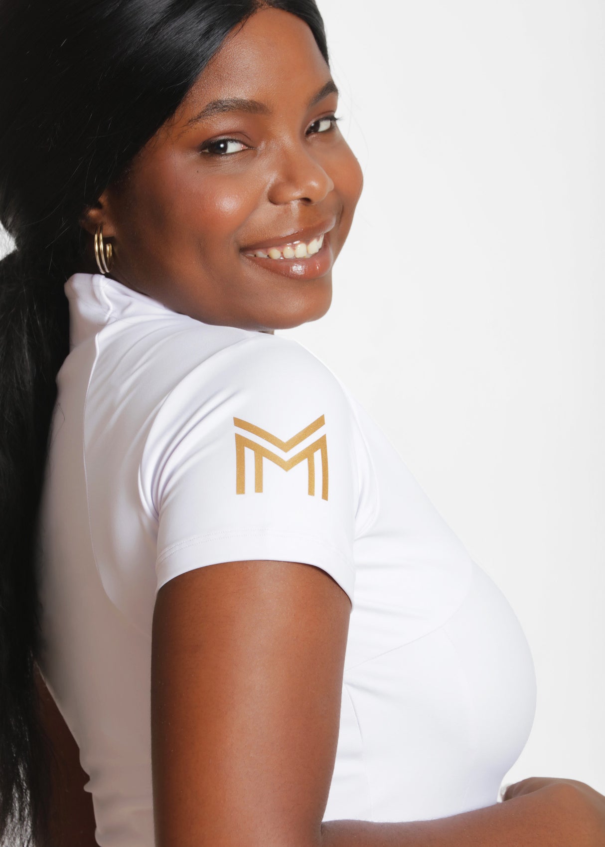 Maximilian Short Sleeve Base Layer White/Gold