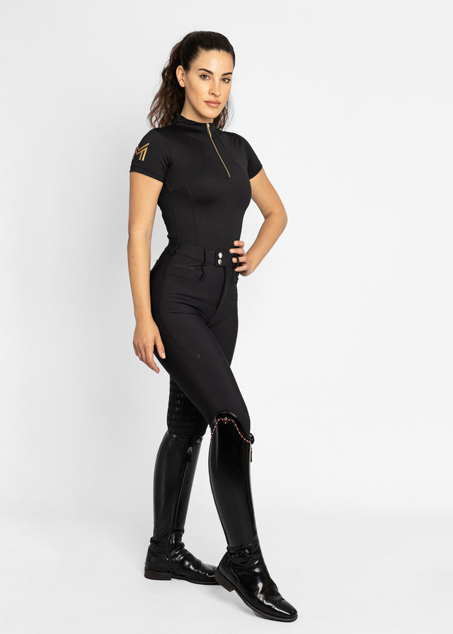 Maximilian Short Sleeve Base Layer Black/Gold