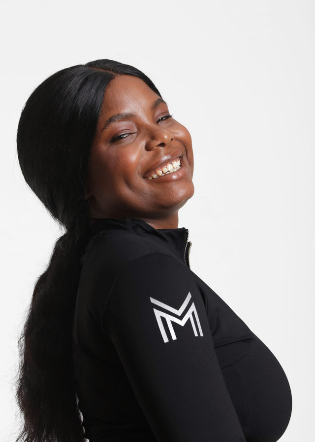 Maximilian Long Sleeve Base Layer Black/Silver