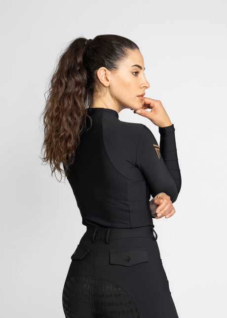 Maximilian Long Sleeve Base Layer Black/Gold