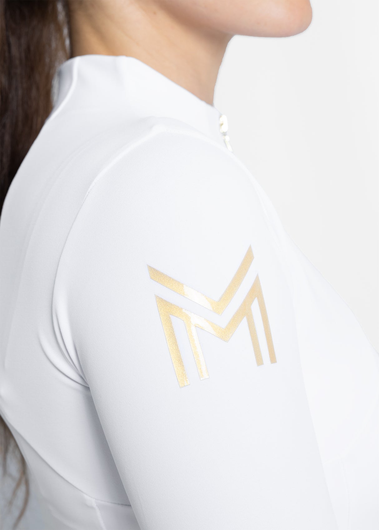 Maximilian Long Sleeve Base Layer White/Gold