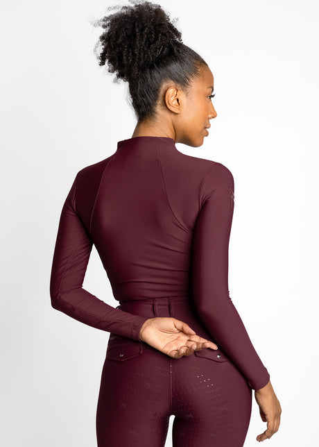 Maximilian Long Sleeve Base Layer Burgundy