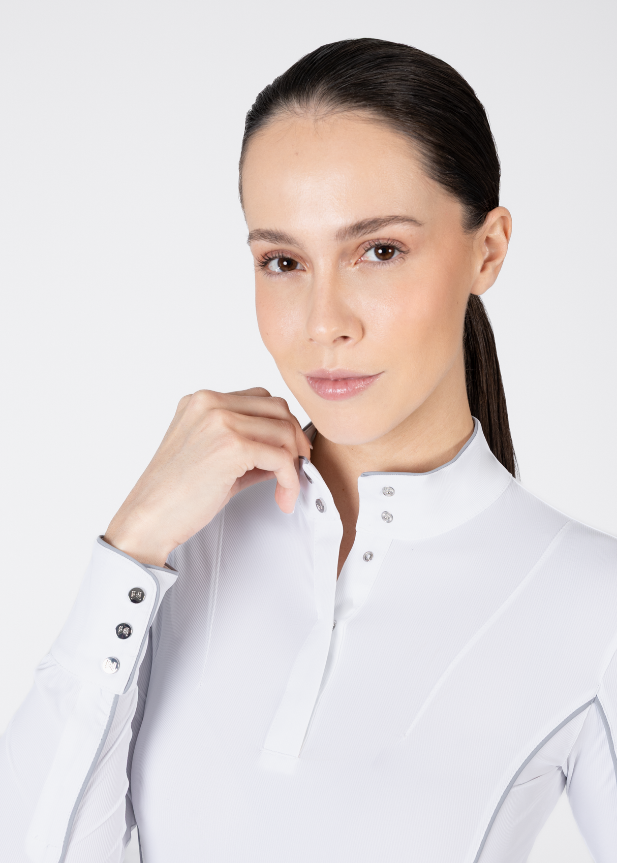 Maximilian Nova Long Sleeve Show Shirt White