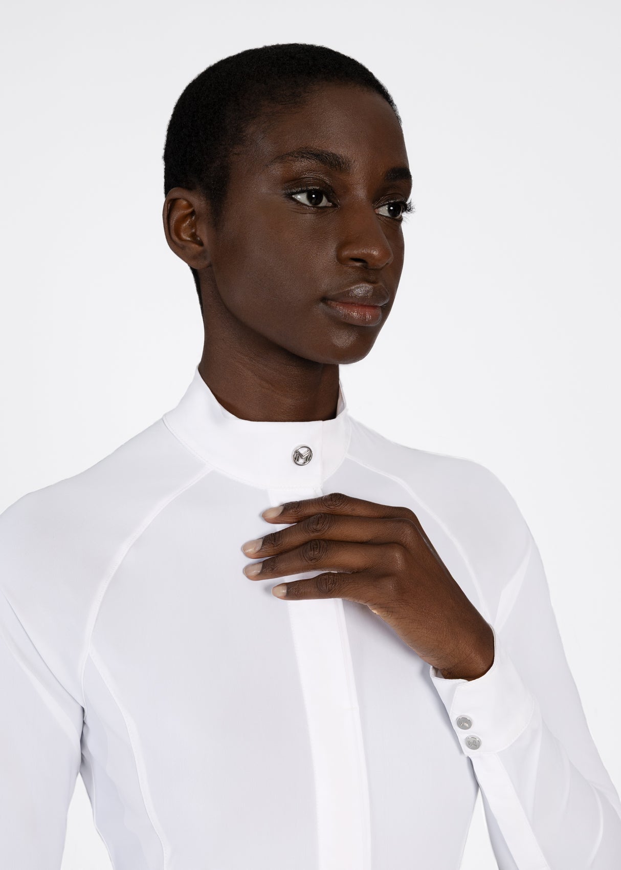 Maximilian Aira Long Sleeve Show Shirt White