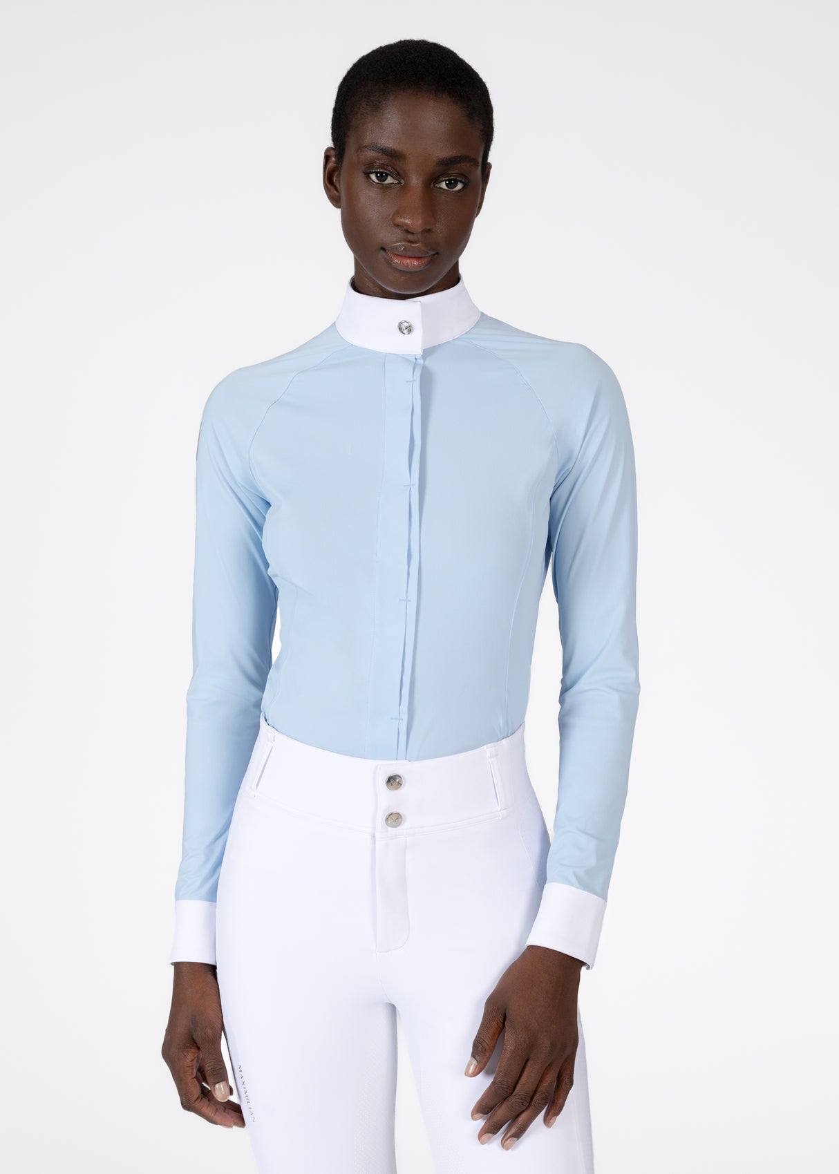Maximilian Aira Long Sleeve Show Shirt Aqua