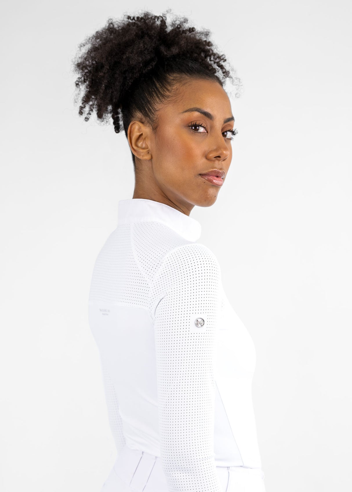 Maximilian Air Long Sleeve Show Shirt White