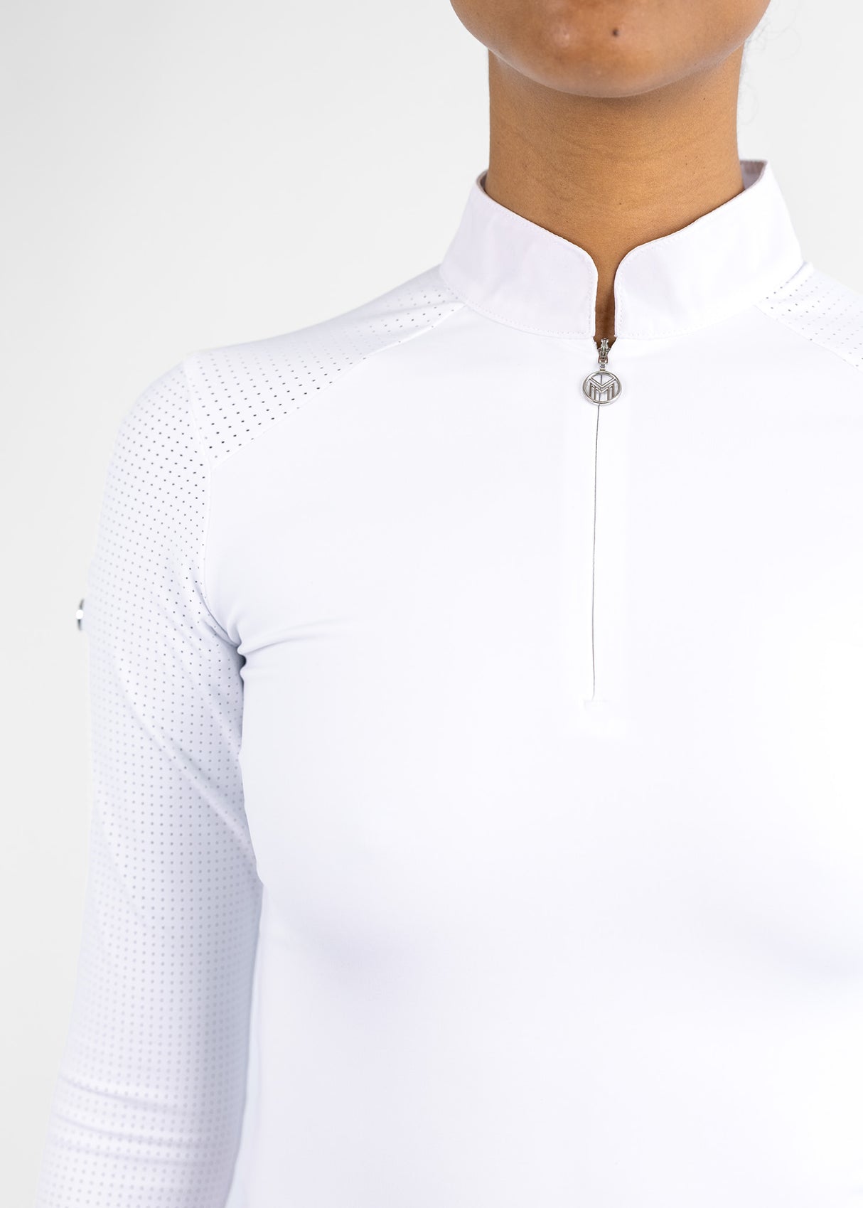 Maximilian Air Long Sleeve Show Shirt White