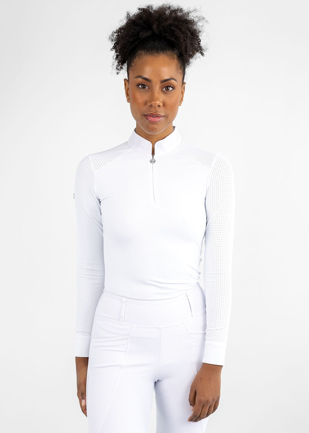 Maximilian Air Long Sleeve Show Shirt White
