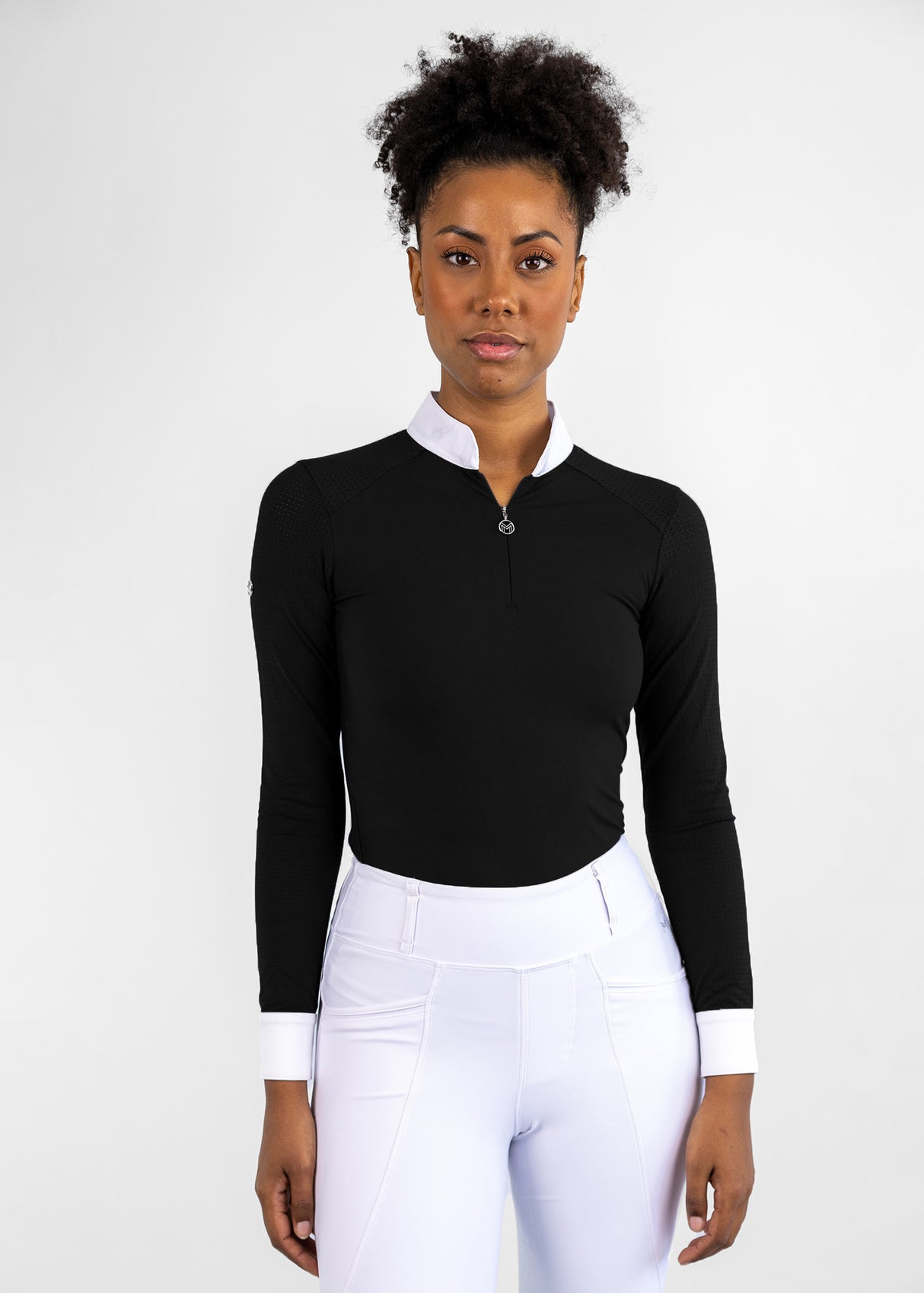 Maximilian Air Long Sleeve Show Shirt Black