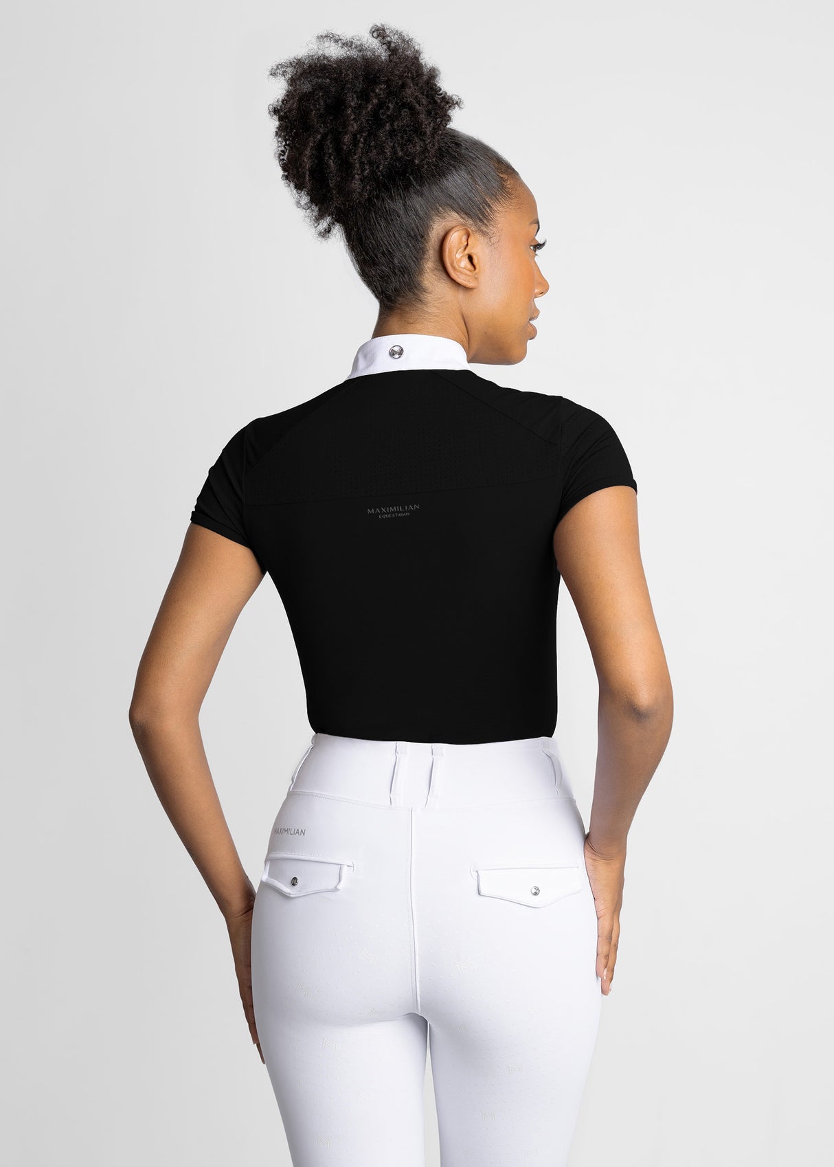 Maximilian Air Short Sleeve Show Shirt Black