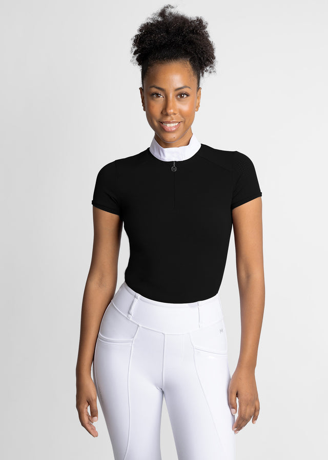 Maximilian Air Short Sleeve Show Shirt Black