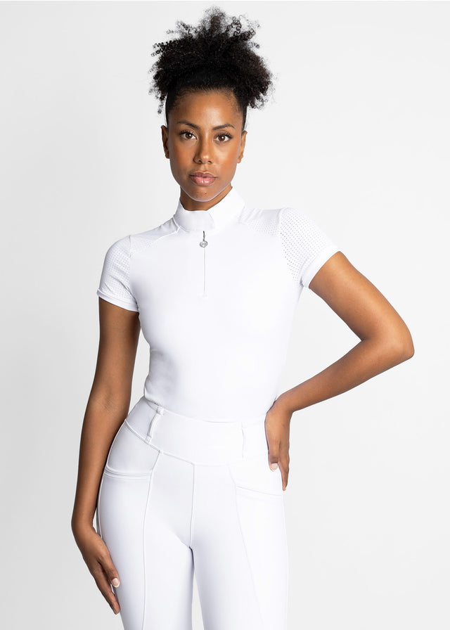 Maximilian Air Short Sleeve Show Shirt White