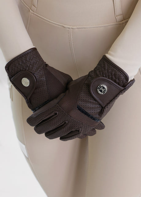 Maximilian Max Riding Gloves Chocolate